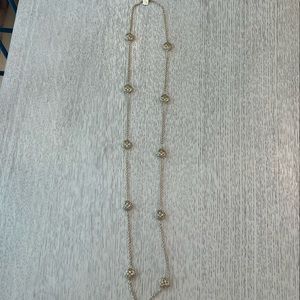 Kendra Scott Long Logo Strand Necklace in Gold